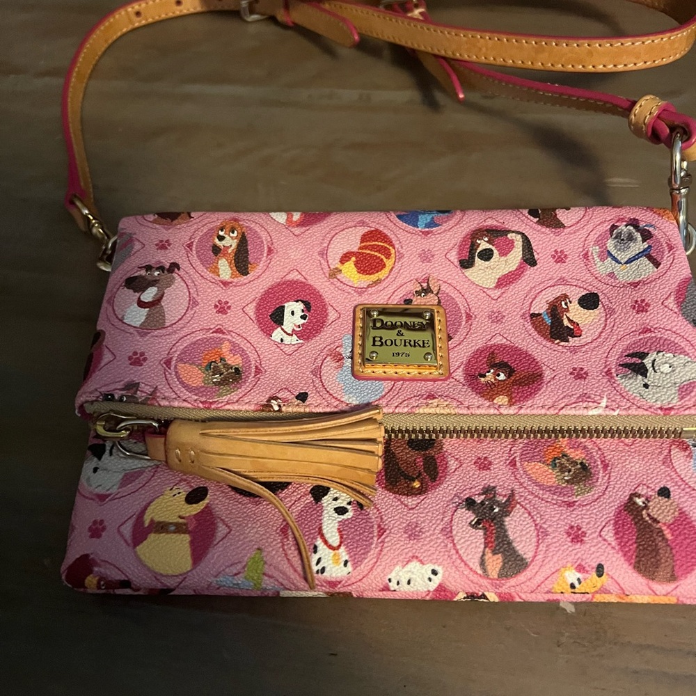 Dooney & Bourke Pink Dog Crossbody Bag